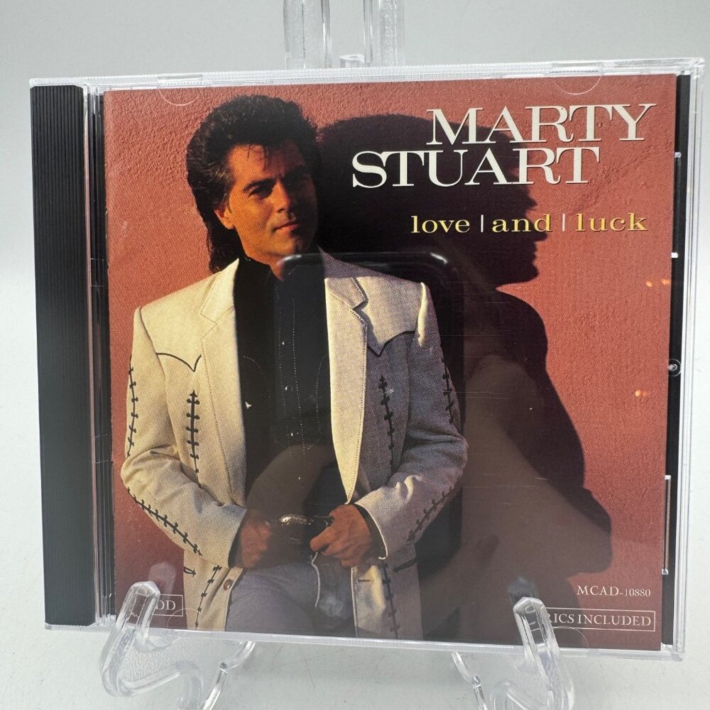 Marty Stuart Love And Luck CD 1994 MCA Records Country Music Album Durable Jewel
